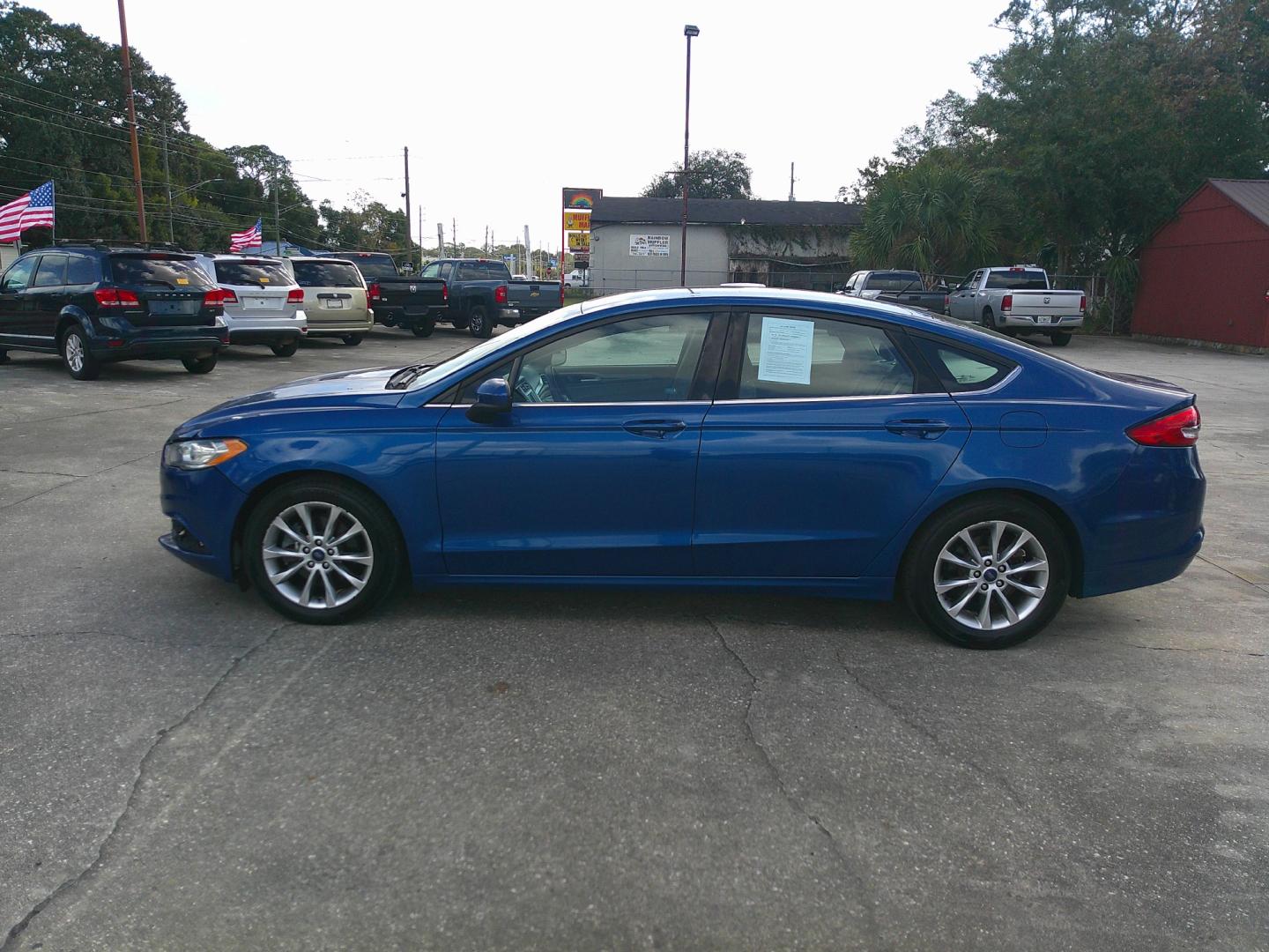 2017 BLUE FORD FUSION SE (3FA6P0HD6HR) , located at 1200 Cassat Avenue, Jacksonville, FL, 32205, (904) 695-1885, 30.302404, -81.731033 - Photo#1